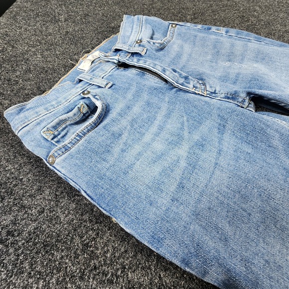 Free People Denim - Free People Women's Size 24 Great Heights Frayed Hem Jeans Distressed Light Wash